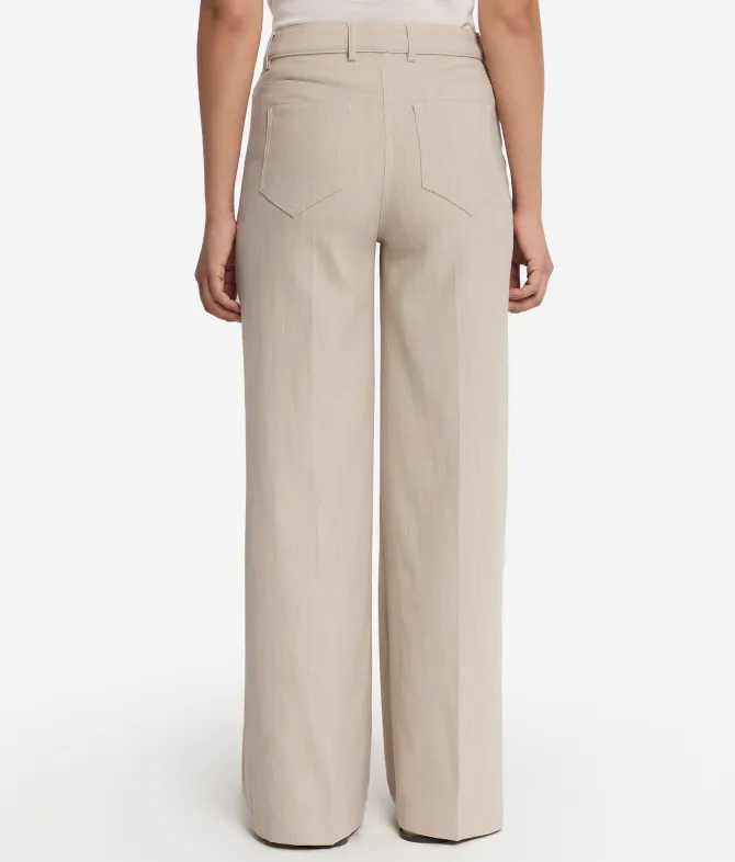 Pantalone palazzo in cotone