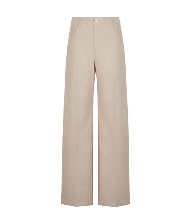 Pantalone palazzo in cotone