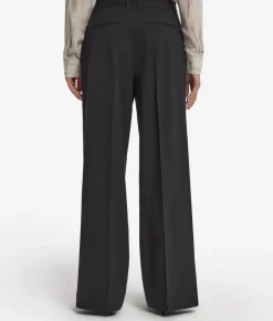 Pantalone palazzo in lana