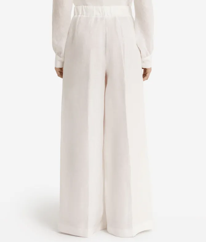 Pantalone palazzo in lino