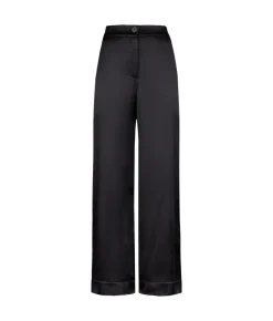 Pantalone palazzo in raso seta