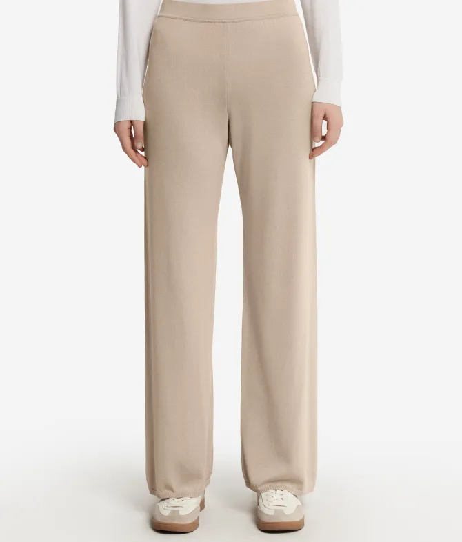 Pantalone palazzo in seta cotone