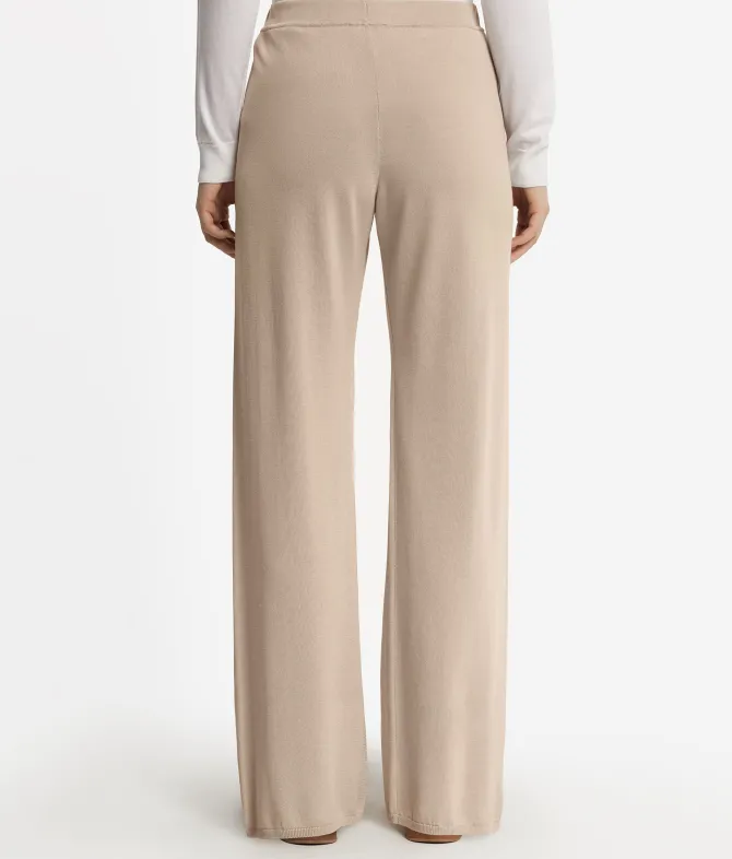 Pantalone palazzo in seta cotone