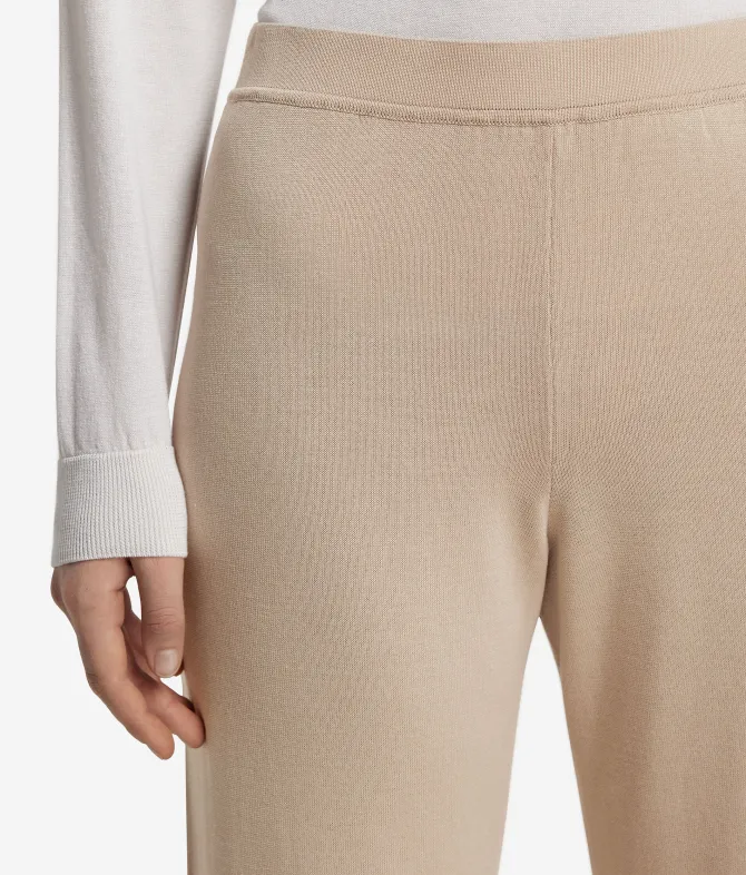 Pantalone palazzo in seta cotone