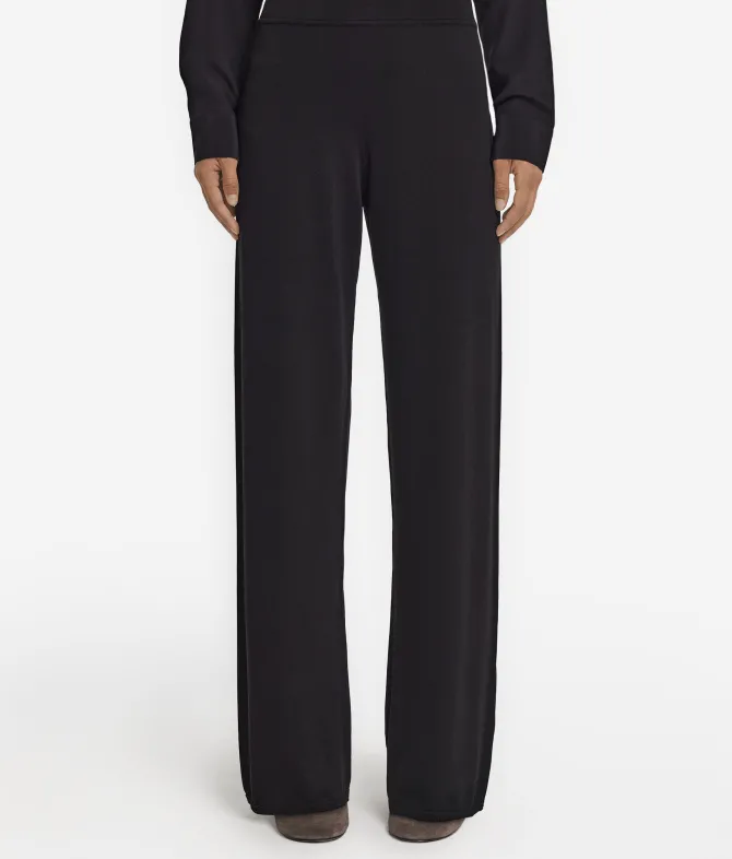 Pantalone palazzo in seta cotone