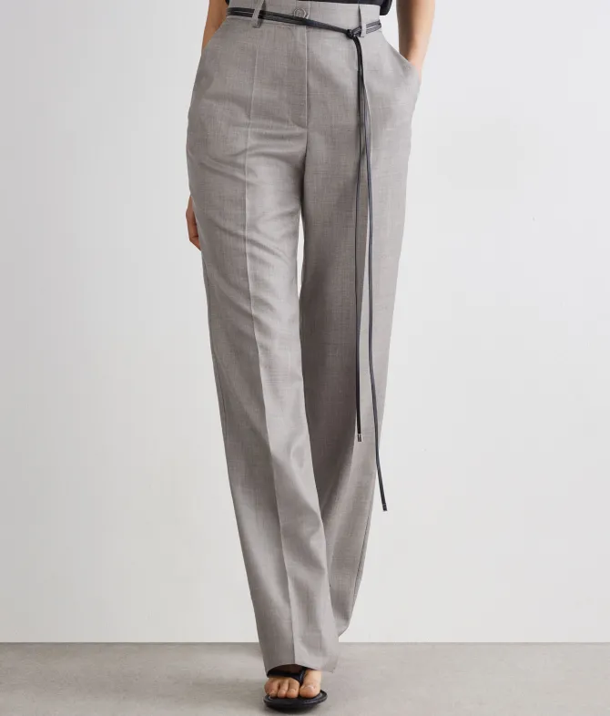 Pantalone sartoriale in cashmere seta