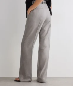 Pantalone sartoriale in cashmere seta