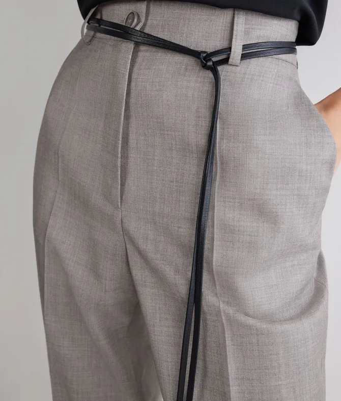 Pantalone sartoriale in cashmere seta