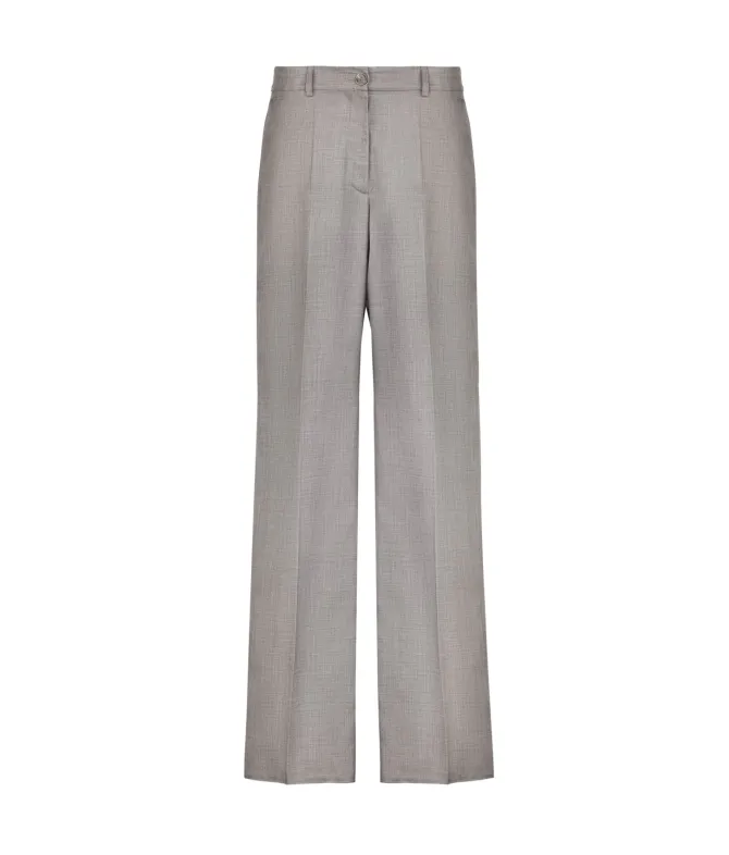 Pantalone sartoriale in cashmere seta