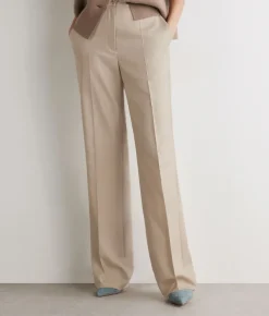 Pantalone sartoriale in cashmere seta