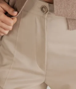 Pantalone sartoriale in cashmere seta