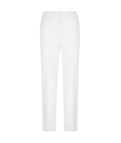 Pantalone sigaretta con zip in cotone
