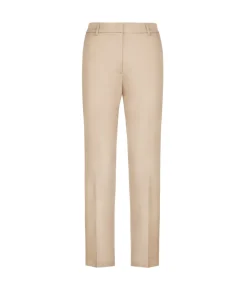 Pantalone sigaretta con zip in cotone