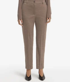 Pantalone sigaretta in jersey di lana