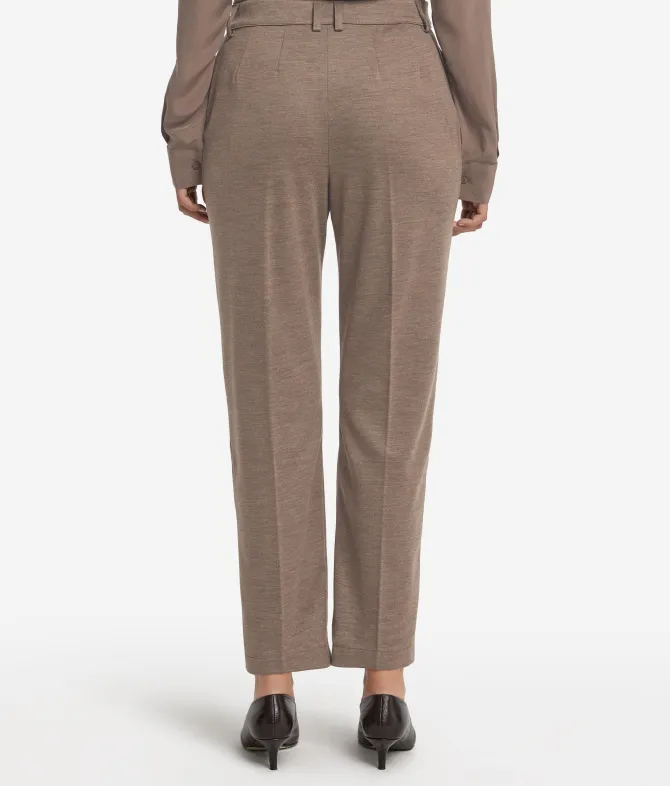 Pantalone sigaretta in jersey di lana