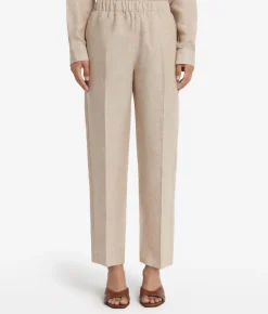 Pantalone sigaretta in lino