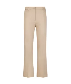 Pantalone trombetta in tessuto di cotone