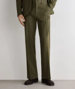 Pantalone waffle in lino cotone