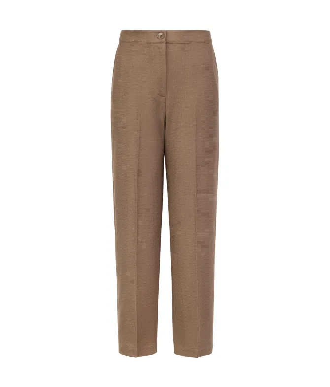 Pantalone waffle in lino cotone