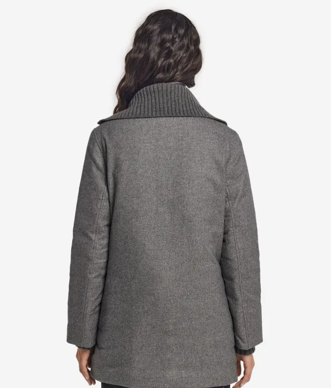 Piumino in seta e cashmere