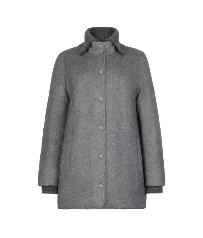 Piumino in seta e cashmere