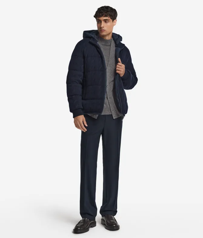 Piumino reversibile con trecce in Cashmere Ultrasoft