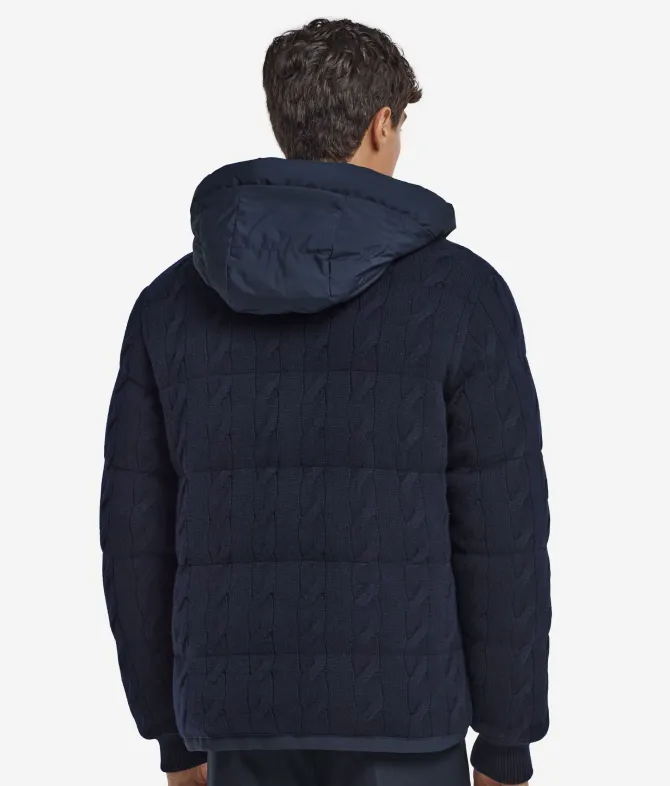 Piumino reversibile con trecce in Cashmere Ultrasoft