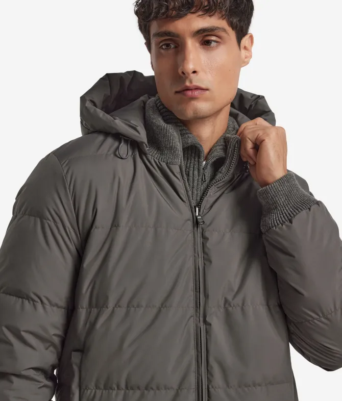 Piumino reversibile con trecce in Cashmere Ultrasoft