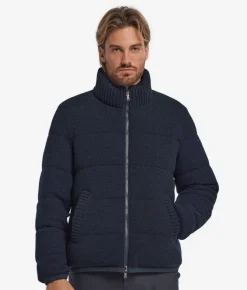 Piumino reversibile in cashmere