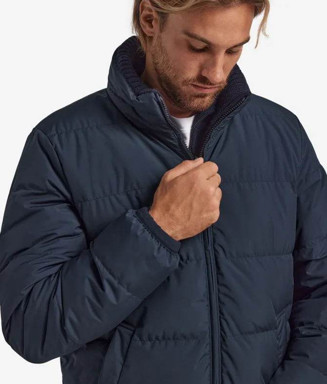 Piumino reversibile in cashmere