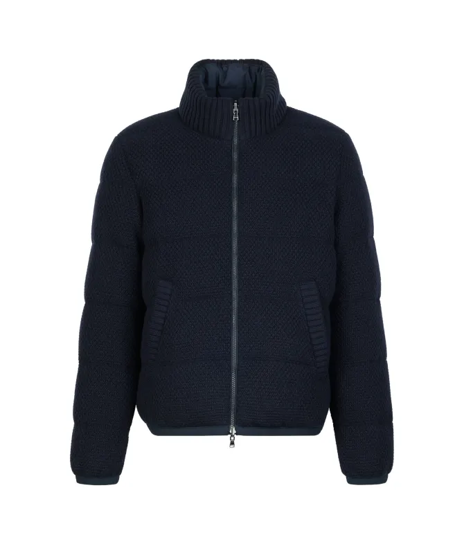 Piumino reversibile in cashmere