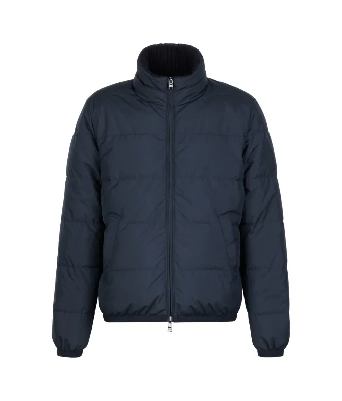 Piumino reversibile in cashmere