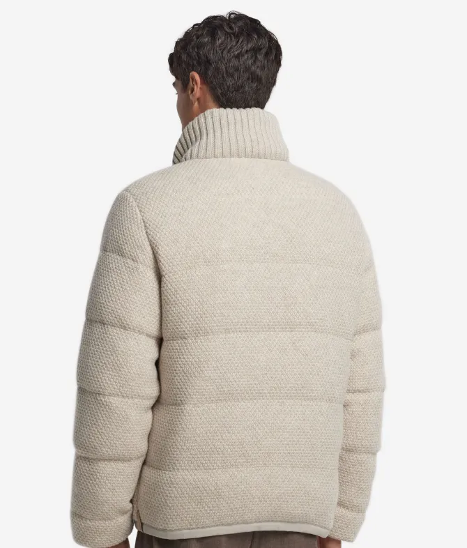Piumino reversibile in cashmere