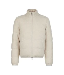 Piumino reversibile in cashmere