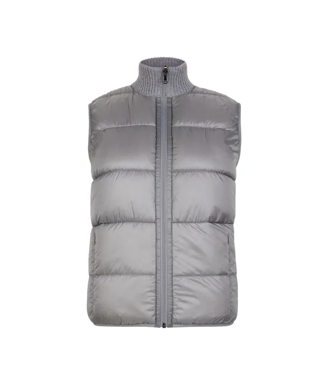 Piumino smanicato reversibile in bouclé