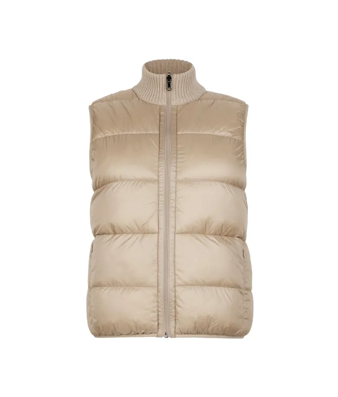Piumino smanicato reversibile in bouclé