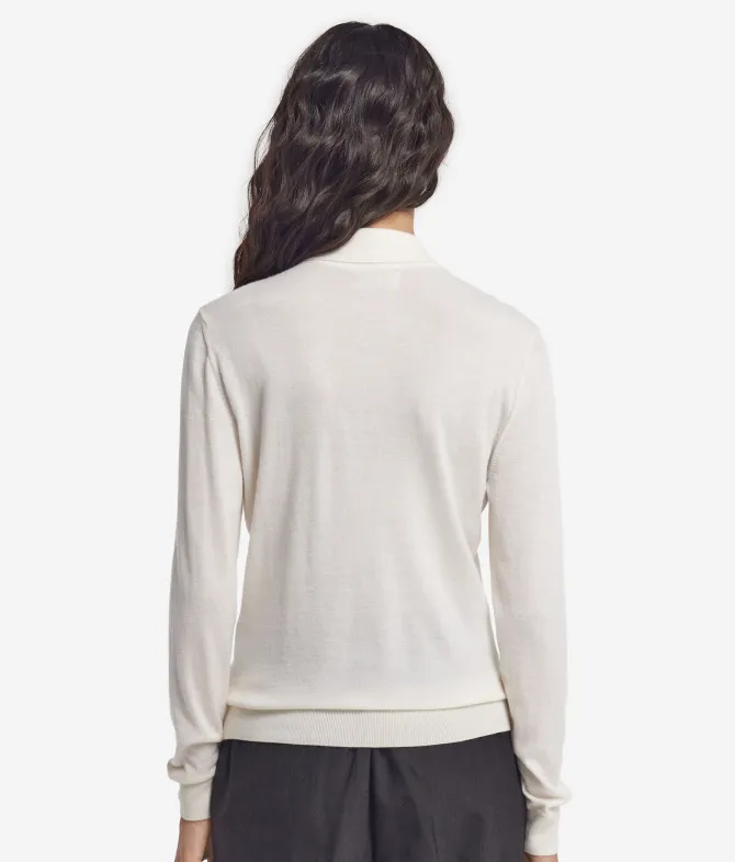 Polo a manica lunga in Cashmere Ultrafine