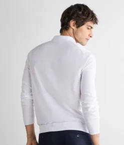 Polo a manica lunga in cotone