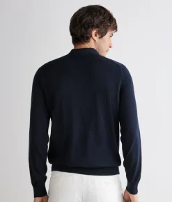 Polo a manica lunga in cotone
