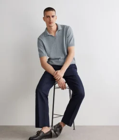 Polo bouclè in cotone