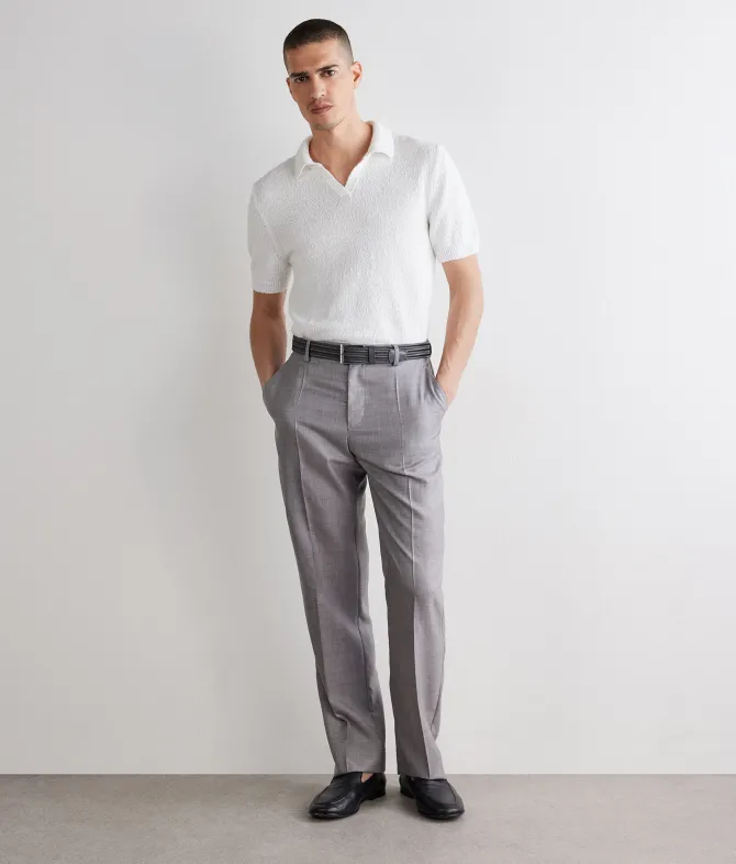 Polo bouclè in cotone