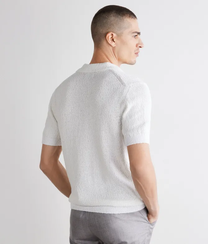 Polo bouclè in cotone