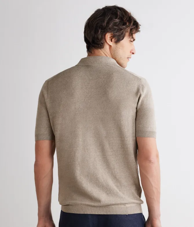 Polo in lino cotone