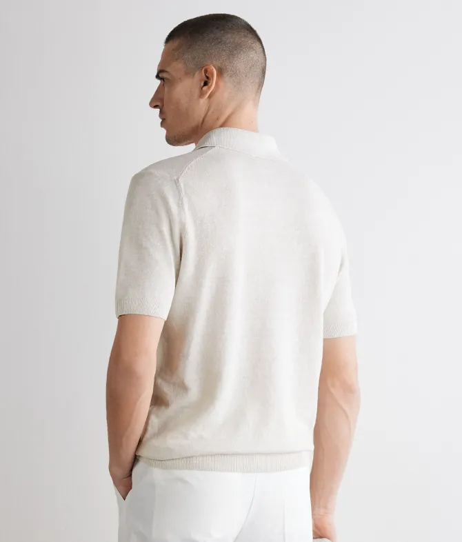 Polo in lino cotone