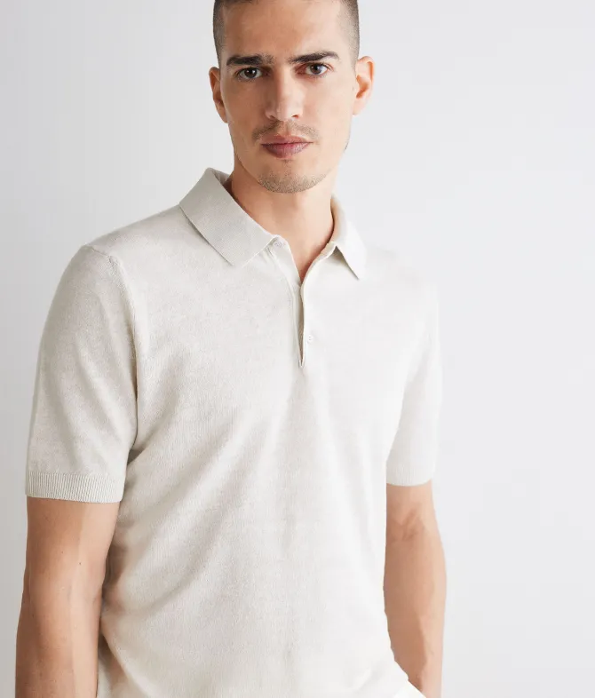 Polo in lino cotone