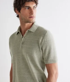 Polo in lino cotone