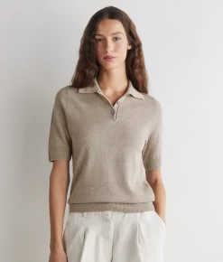Polo in lino cotone