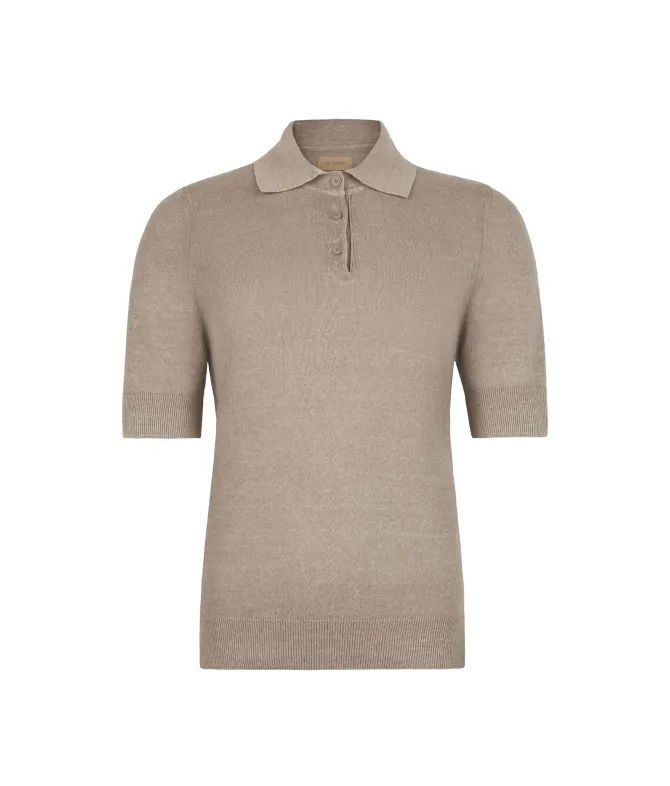 Polo in lino cotone