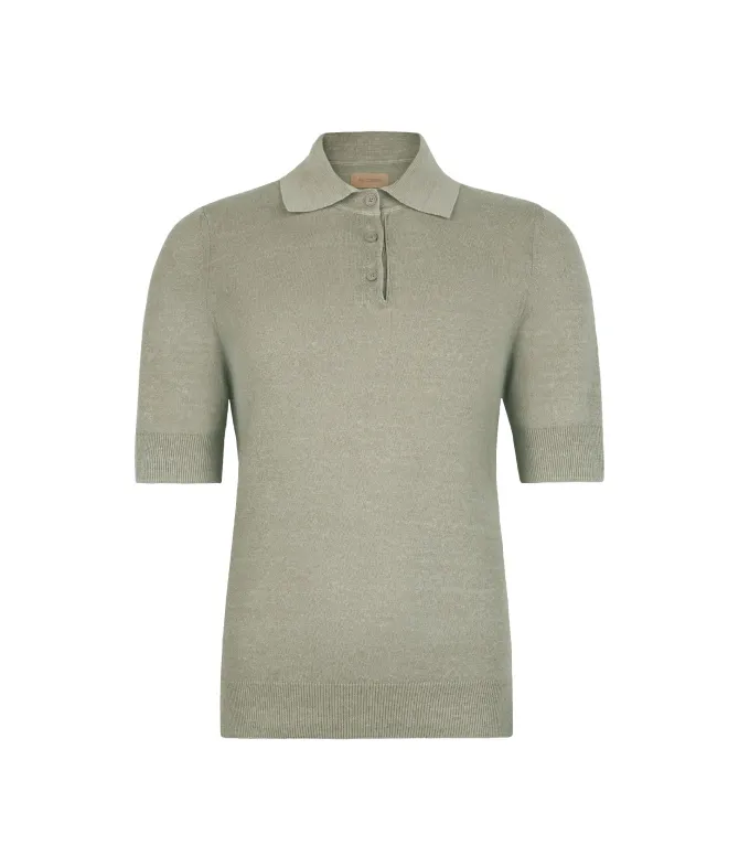 Polo in lino cotone