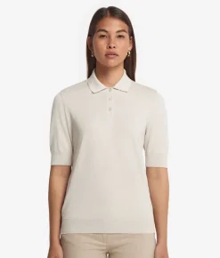 Polo in seta e cotone